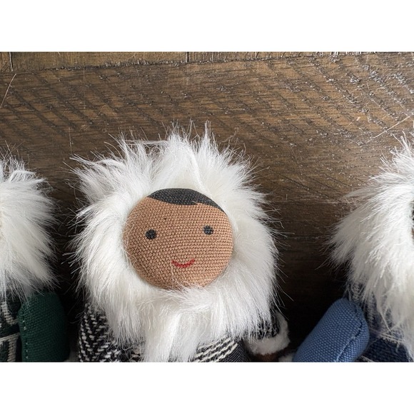 3 Alaskan Eskimo Winter Target Wondershop Colorful Miniature Dolls Decor Orn - Picture 4 of 6